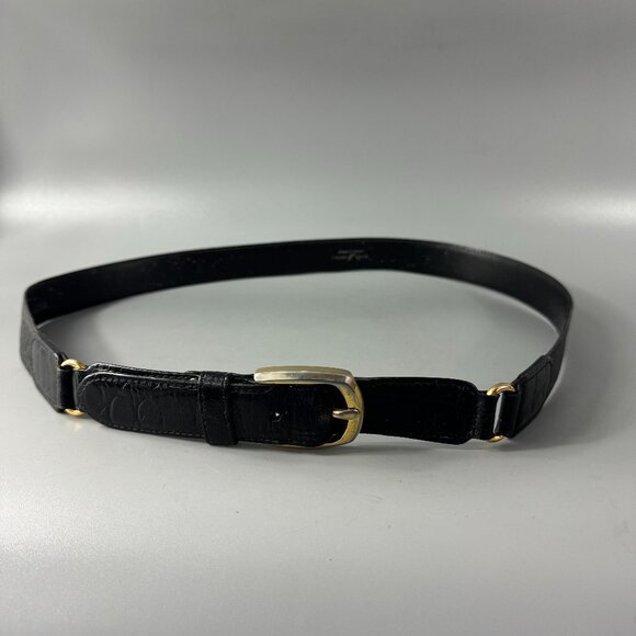 Vintage Andrea Saccardi Made in Italy Three-Section Leather Belt, 40/100 - Picture 1 of 12